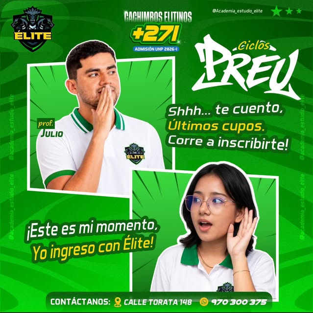 Ciclos PREU – Últimos cupos